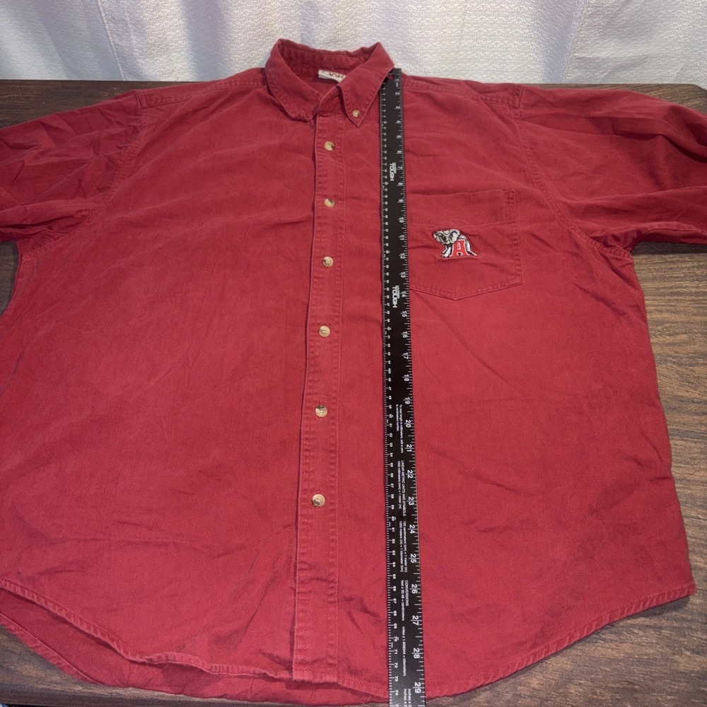 Vintage Red Oak Alabama Crimson Tide Men's XL Button Down Shirt - Picture 5 of 7